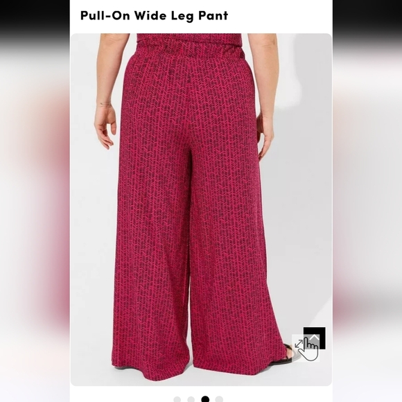 🌟2 PIECE! NWT TORRID PINK CHEVRON 2 PIECE SET 3X TOP 2X BOTTOM - Picture 3 of 11